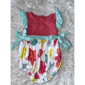 Tulips & Twirls Boutique Girls Sz. 6/9 Mo. One Piece Outfit. Adorable